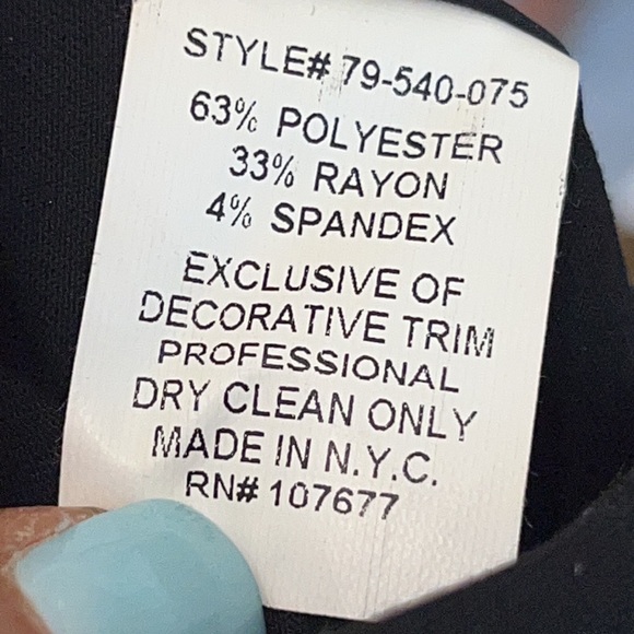 Alice + Olivia Sleeveless Black Fit & Flare Dress W/ Leather Cummerbund Small - Picture 9 of 12